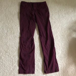 Size 0 maroon Tommy Hilfiger pants
